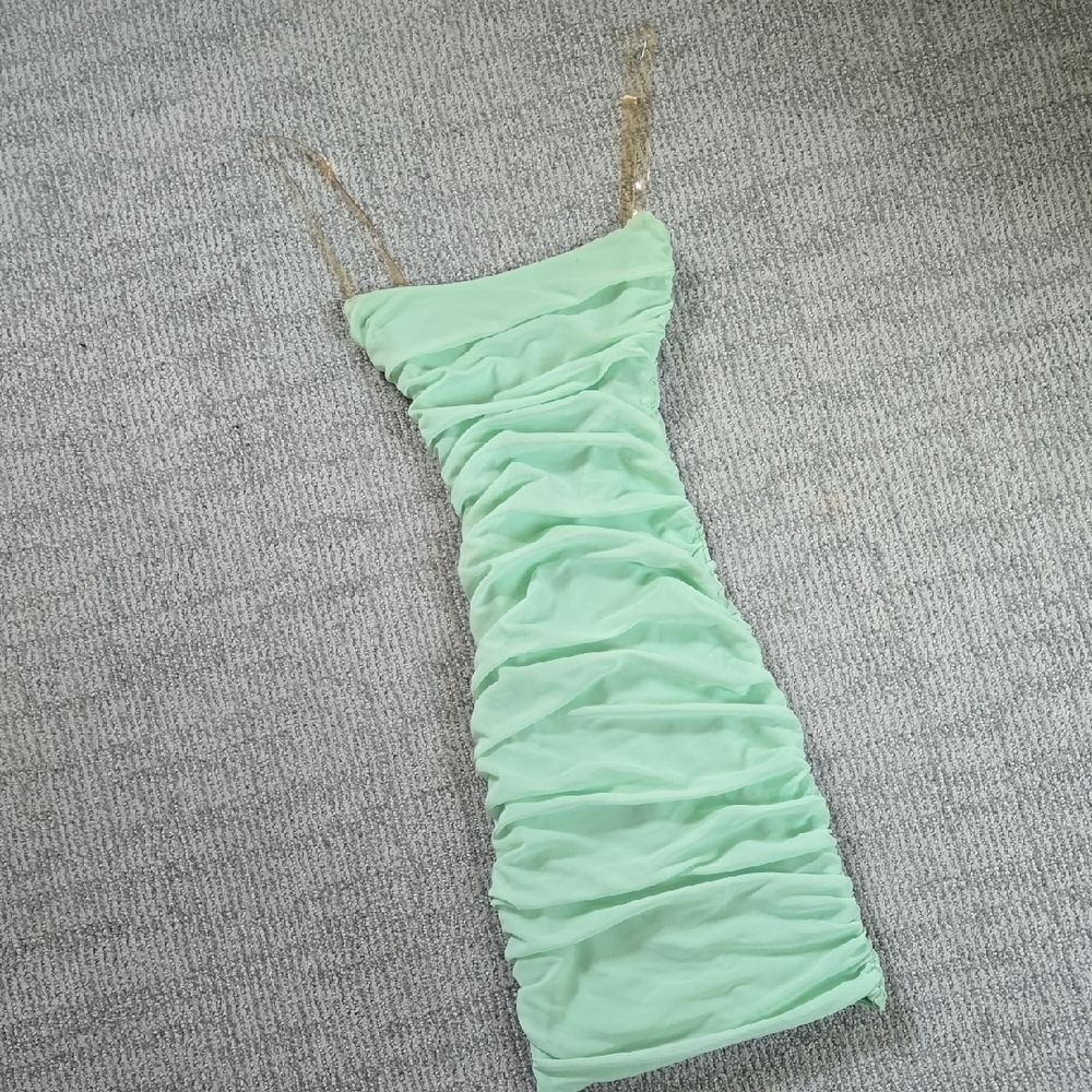 Mint Colored Mini Dress